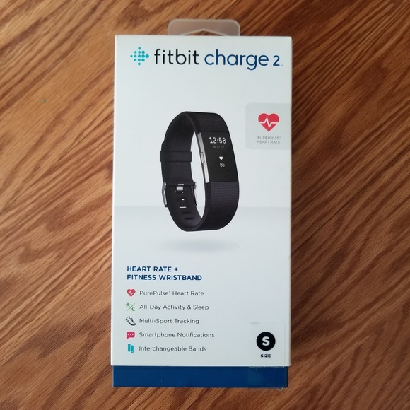 FitBit Accessories - {FitBit} Fit Bit Charge 2-Black Size Small